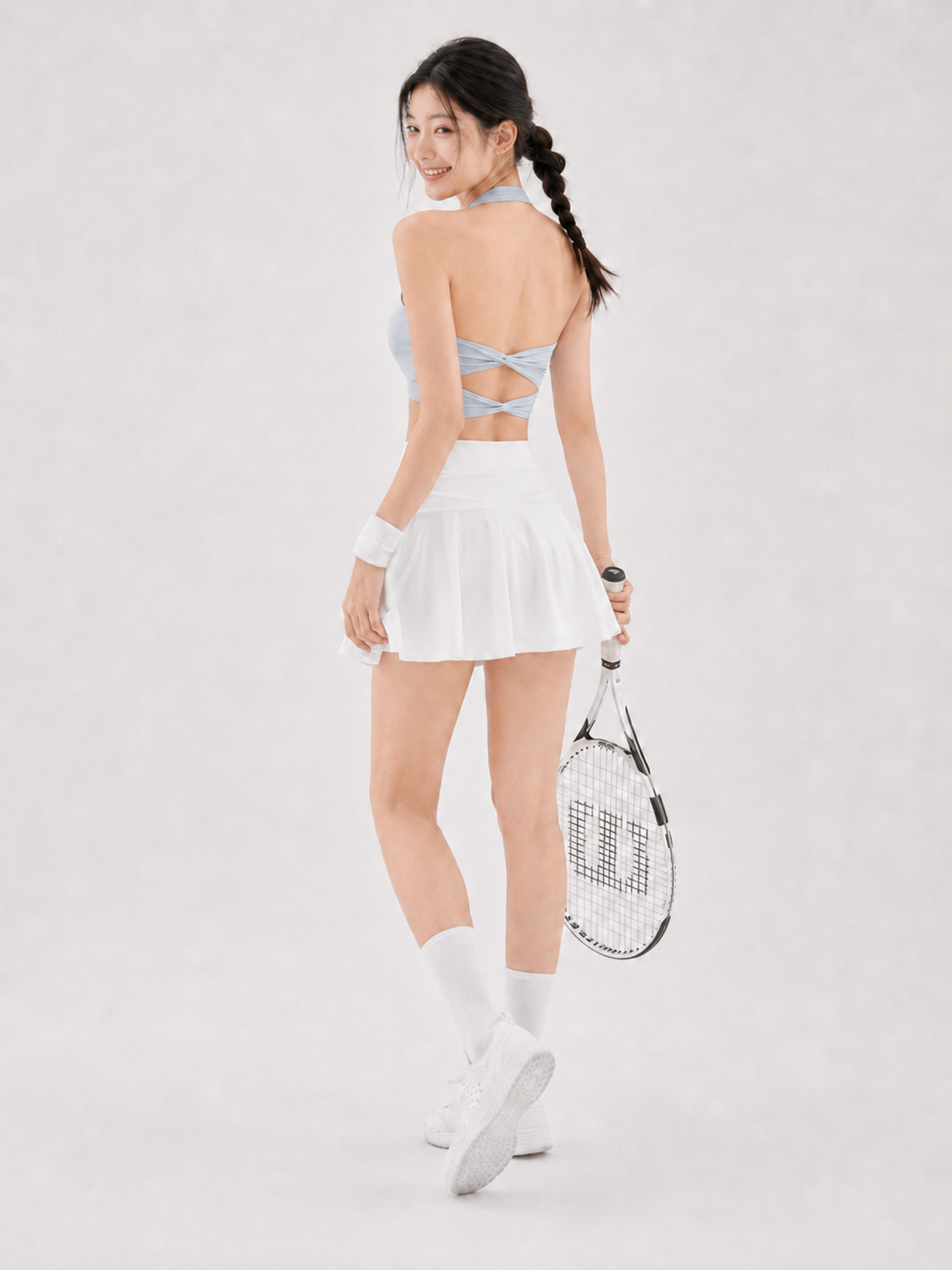 Libera Back Twist Halter Tank