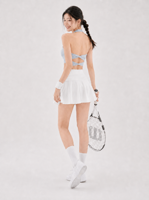 Libera Back Twist Halter Tank