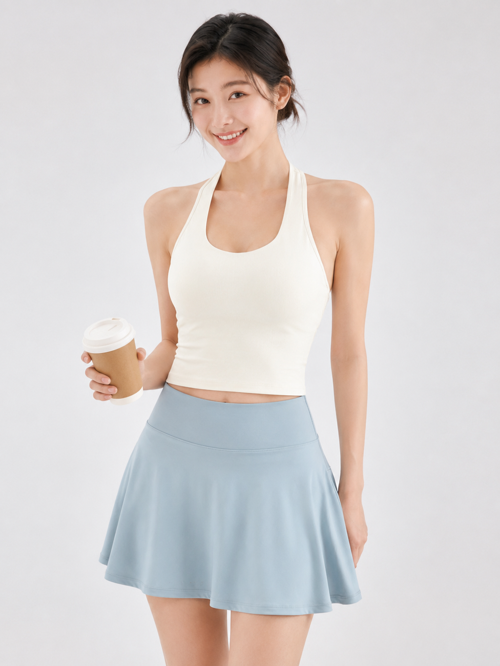 Libera Back Twist Halter Tank