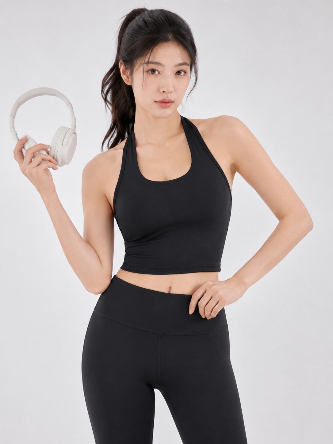 Libera Back Twist Halter Tank